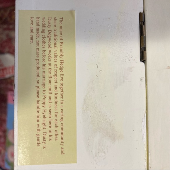 Vintage Brambly Hedge Jewelry Music Box 9”x3.5” Clean Never Used - Picture 11 of 12